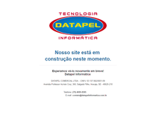 Tablet Screenshot of datapelinformatica.com.br